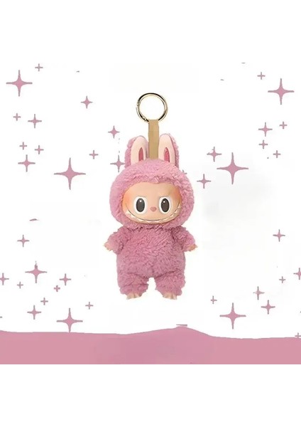 Labubu Için Sevimli Canavarlar Bebek Şanslı Çantasu Kalp Makarna Macaron Mokoko Anime Figürleri Tahmin Torbası Asma Kolye Hediye Renk: Pink1 (Yurt Dışından)