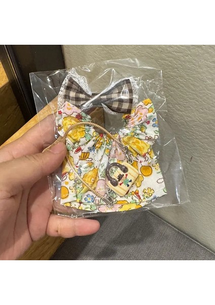 17 cm Için Labubu Bebek Giysileri Aksesuarları Mini Çanta/elbise/saç Süsleri Kitleri Bebek Giydirir/set Renk: Set5/boyut: 3pcs (Yurt Dışından)