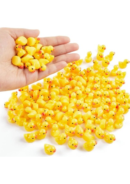 100/200PC/SET Mini Reçine Ördekler Küçük Ördek Minyatür Figürleri Parti Için Küçük Ördek Takıları, Dıy Mikro Peyzaj Dekorasyonları Renk: Tip1/boyut: 200PC (Yurt Dışından)