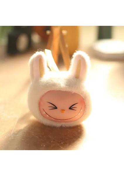 Labubu Ikinci Nesil Anime Peluş Modeli Küçük Kafa Anahtarlık Çantası Sevimli Kolye Yumuşak Bebek Oyuncak Peluş Kolye Sırt Çantası Dekorasyon Rengi: B-Opp (Yurt Dışından)