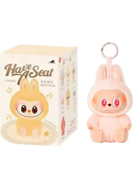 Pop Mart Macaron 2. Nesil Labubu Oturma Partisi Vinil Peluş Şanslı Çanta Hediye Dekoratif Süsler Renk: Labubu D (Yurt Dışından)