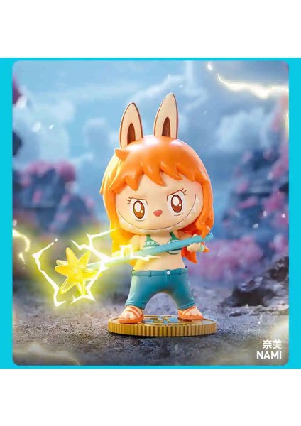 Labubu'nun Yeni Bağlantı Şanslı Çantasu Oyuncak Monsters × One Piece Serisi Anime Oyuncak Model Koleksiyonu Labubu Oyuncak Hediye Renk: C (Yurt Dışından)