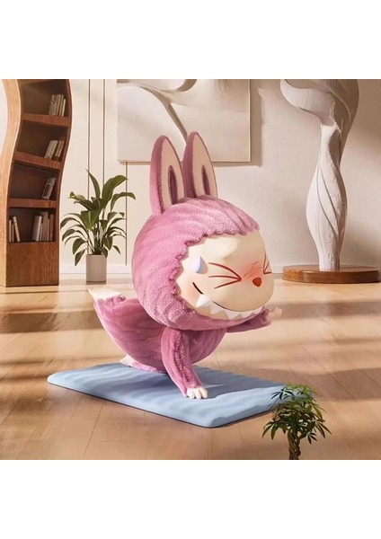 % 100 Gerçek Monsters Labubu Labazubu Lazy Yoga Serisi Gizem Şanslı Çanta Sevimli Anime Modeli Onay Masaüstü Süsler Oyuncak: Terleme Bolca (Yurt Dışından)