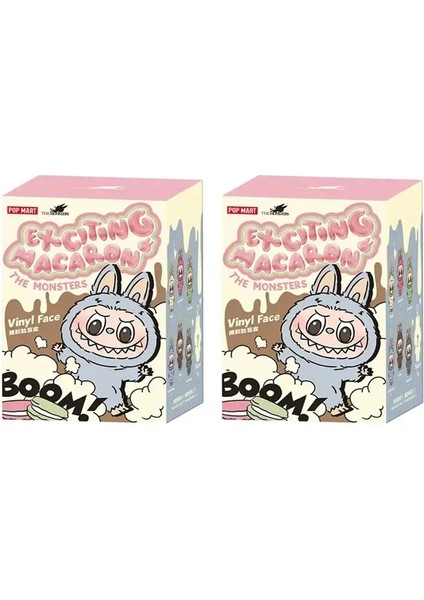 Pop Mart Orijinal Labubu Şanslı Çanta Kawaii Canavar Serisi Labubu Macaron Kolye Bebek Monster Keychain Doğum Günü Noel Hediyesi Renk: Sıralanmamış Seçim 2-1 (Yurt Dışından)