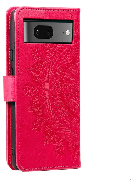 Google Pixel 9/pixel 9 Pro Mandala Çiçek Standlı Cüzdan Deri Kılıf Için Telefon Kılıfı (Yurt Dışından)