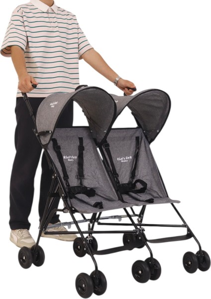 Ikiz Pratik Baston Bebek Arabası