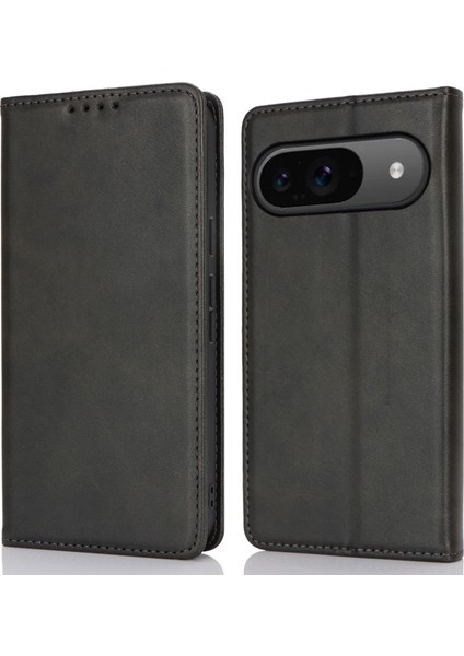 Google Pixel 9/pixel 9 Pro Kılıf Pu Deri Cüzdan Manyetik Kapanan Telefon Kılıfı (Yurt Dışından)