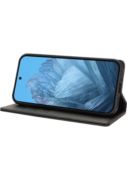 Google Pixel 9/pixel 9 Pro Kılıf Pu Deri Cüzdan Manyetik Kapanan Telefon Kılıfı (Yurt Dışından)