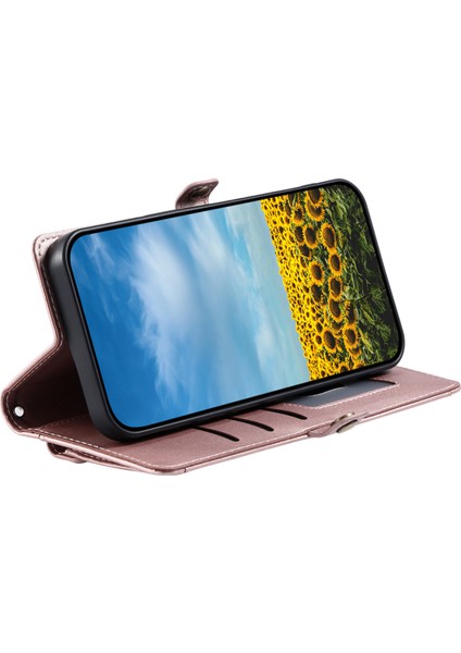 Google Pixel 9 Pro/pixel 9 Deri Kılıf Cüzdan Standı Telefon Kılıfı Kayışlı (Yurt Dışından)