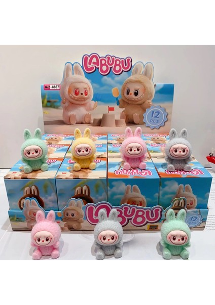 Sevimli Labubu Duruşma Duruş Mini Bebekler Şanslı Çanta 12 Pcs Kawaii Oyuncaklar Masaüstü Dekor Süsleri Koleksiyonu Noel Hediyesi: 12 Pcs Of Box 02 (Yurt Dışından)