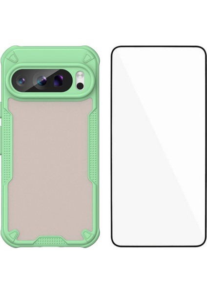 Google Pixel 9 Pro Kılıf Anti Drop Tpu + Ekran Filmli Akrilik Telefon Arka Kapağı (Yurt Dışından)