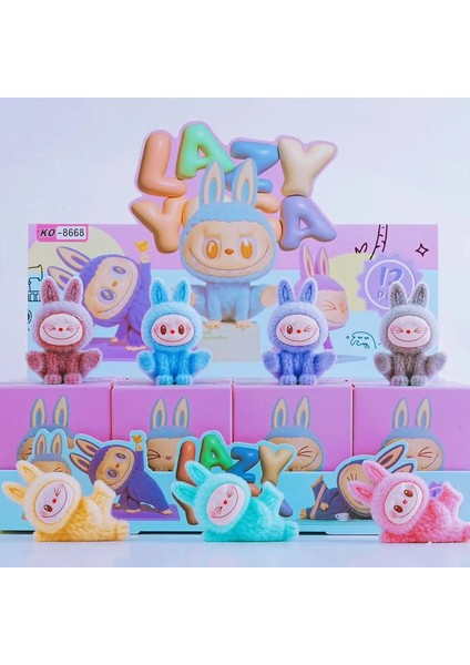 Yepyeni Labubu Çizgi Film Karakterleri Akın El Yapımı Şanslı Çanta Mini Sevimli Bebek Masaüstü Süsleri Model Çocukları Hediyeler Oyuncak Renk: 8668-12BOX (Yurt Dışından)
