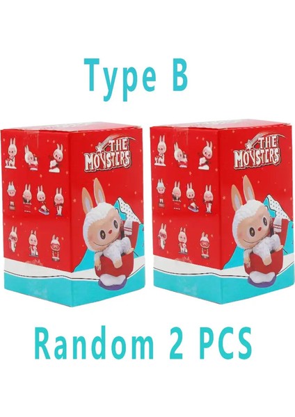 Yeni Monsters Cola Serisi Labubu Serisi Şanslı Çanta Labubu Figür Gizem Kutusu Modaya Toplama Dekor Doğum Günü Hediyesi Renk: Tip B-Unordered Selection 2 Pcs (Yurt Dışından)