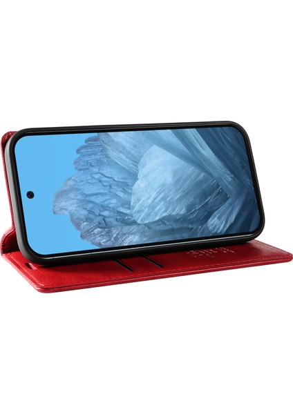 Google Pixel 9/pixel 9 Pro Kılıf Pu Deri Manyetik Kapatma Cüzdan Telefon Kılıfı (Yurt Dışından)