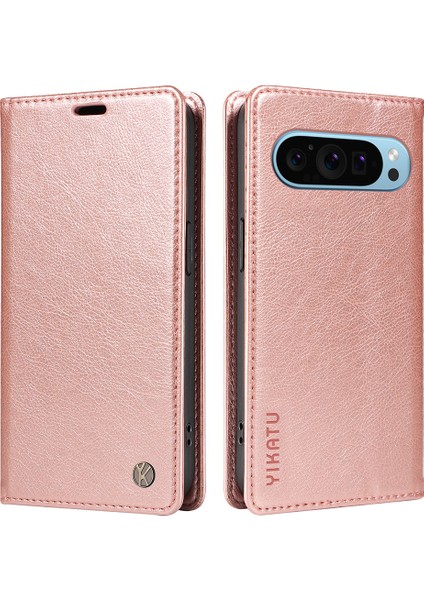 Google Pixel 9/pixel 9 Pro Kılıf Pu Deri Manyetik Kapatma Cüzdan Telefon Kılıfı (Yurt Dışından)
