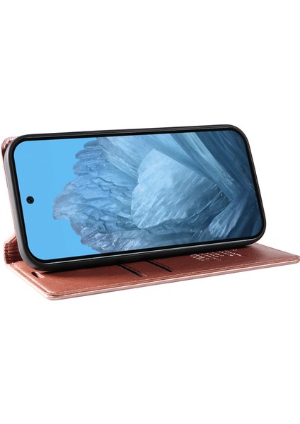 Google Pixel 9/pixel 9 Pro Kılıf Pu Deri Manyetik Kapatma Cüzdan Telefon Kılıfı (Yurt Dışından)
