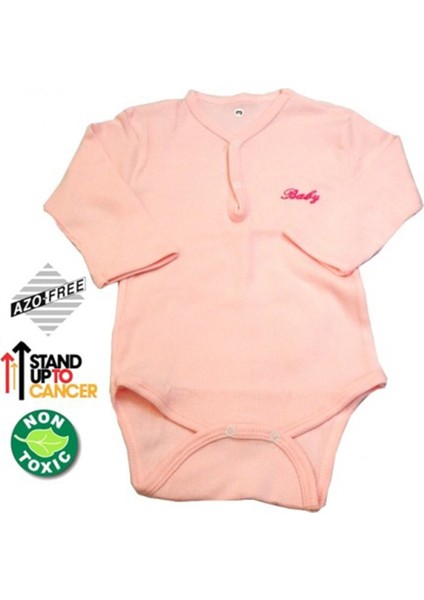 Sema Baby Uzun Kol Kaşkorse Badi Body - Pembe 12-18 Ay