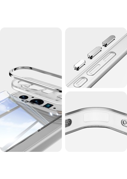 Google Pixel 9 Pro Kılıfı Lens Film Köşeleri Hava Yastığı Düşmeye Karşı Tpu + Akrilik Telefon Kılıfı (Yurt Dışından)
