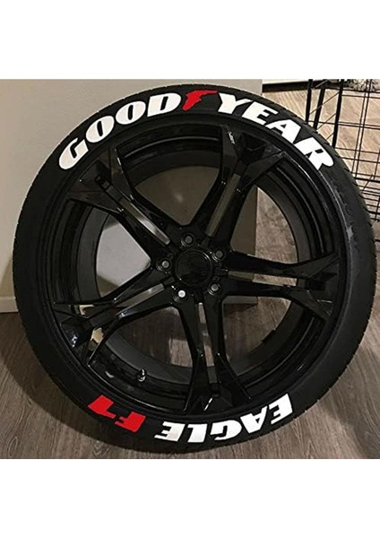 Goodyear Eagle F1 Lastik Yazısı Motosiklet ve Otomobil Lastik Yazısı Goodyear Sticker Arma 8 Adet