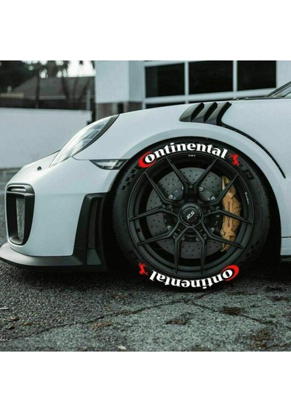Continental Lastik Yazısı Motosiklet ve Otomobil Lastik Yazısı Continental Sticker Arma 8 Adet