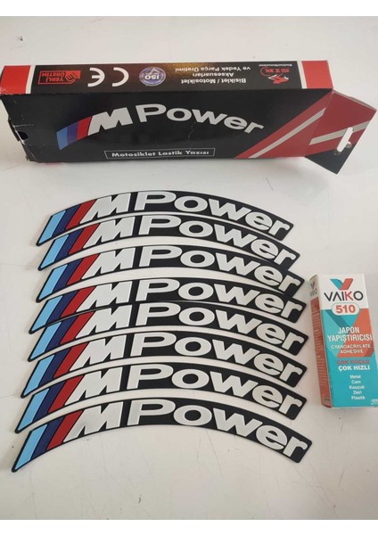 Motosiklet Lastik Yazısı Mpower