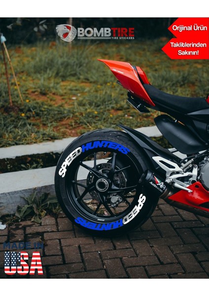 Mavi Speedhunters Motosiklet ve Otomobil Lastik Yazısı 4 Adet 2.5 cm (Made In Usa) ® fiyatları
