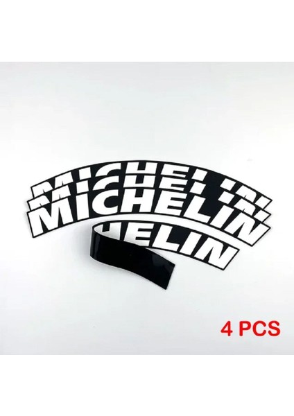 Lastik Yazısı / Araba Lastik Yazısı / Tire Text Michelin 4 Lü Set Yapıştırıcı