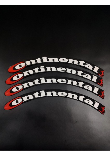 Continental 4 Adet Lastik Yazısı Motosiklet ve Otomobil Continental Lastik Yazısı Sticker