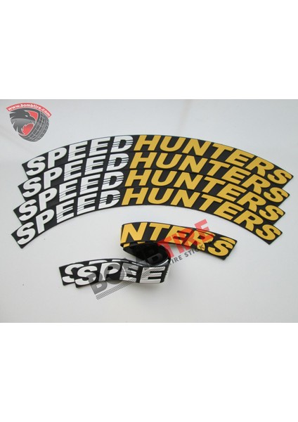 Çift Renk Speedhunters Lastik Yazısı 2.5 cm Orijinal Ürün 4 Adet + Yapıştırıcı Tutkal Dahil fiyatları