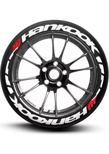 Hankook Yazılı Beyaz Şeritli Motosiklet ve Otomobil Lastik Yazısı Sticker Yapıştırma