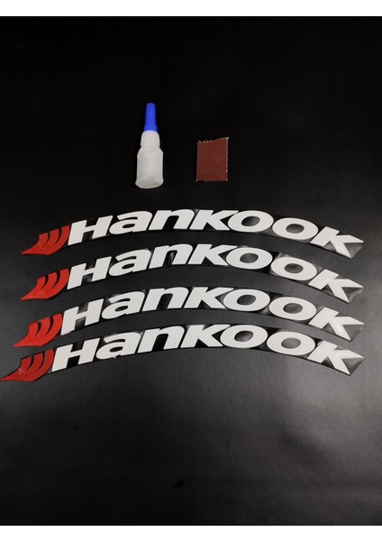 Hankook 4 Adet Lastik Yazısı Motosiklet ve Otomobil Hankook Lastik Yazısı Sticker