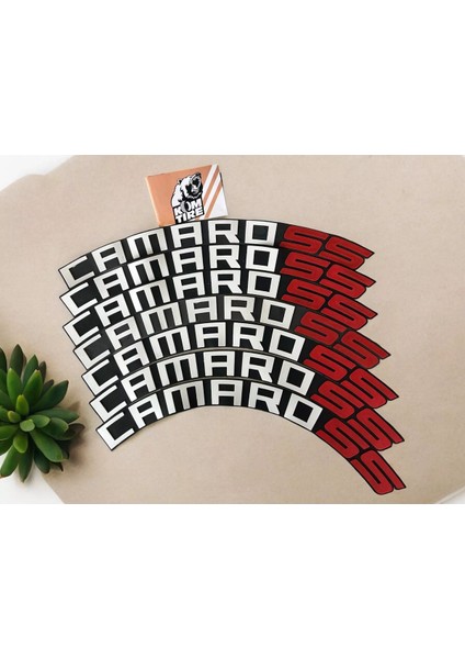 Camaro Ss Motorsiklet ve Otomobil Araç Lastik Yazısı 3.5 cm 8 Adet Yapıştırıcı Arma Sticker fırsatları