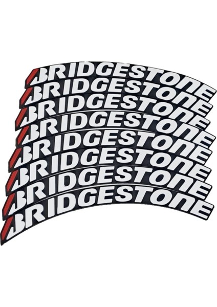 Motosiklet ve Otomobil Lastik Yazısı Sticker Yapıştırma (8 Adet )