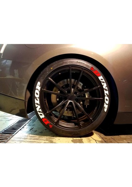 Dunlop Beyaz Kalıcı Lastik Yazısı Dunlop Sticker 4 Kit