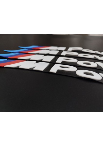 M Power 4 Adet Lastik Yazısı Motosiklet ve Otomobil Mpower Lastik Yazısı Sticker + Yapıştırıcı fiyatları
