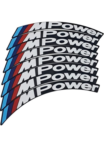 Motosiklet ve Otomobil Lastik Yazısı Sticker Yapıştırma (8 Adet )