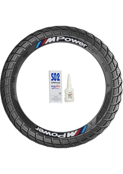 Motosiklet ve Otomobil Lastik Yazısı Sticker Yapıştırma (8 Adet ) fiyatları