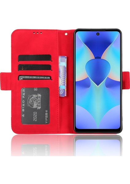 Tecno Spark 10 Pro Deri Kapak Çevirin Çoklu Kart Yuvaları Telefon Kılıfı (Yurt Dışından)