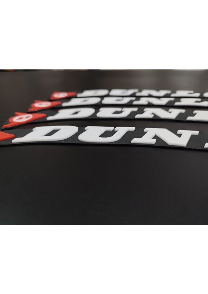Dunlop 4 Adet Lastik Yazısı Motosiklet ve Otomobil Dunlop Lastik Yazısı Sticker fiyatları