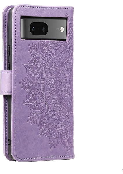 Google Pixel 9/pixel 9 Pro Mandala Çiçek Standlı Cüzdan Deri Kılıf Için Telefon Kılıfı (Yurt Dışından)