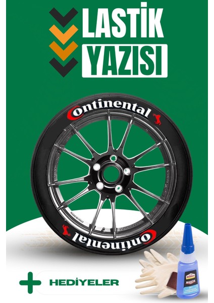 Motosiklet ve Otomobil Lastik Yazısı Sticker Arma 8 Adet