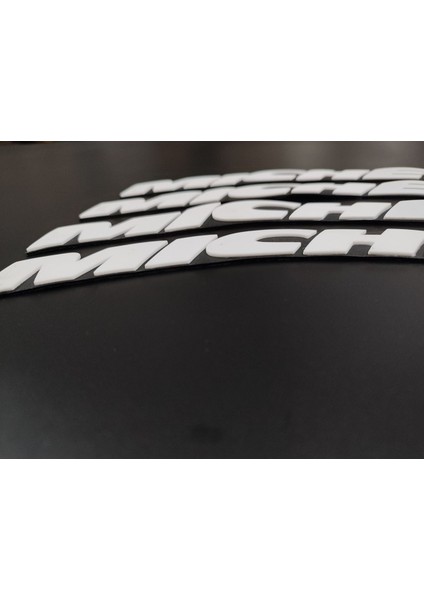 Michelin 4 Adet Lastik Yazısı Motosiklet ve Otomobil Michelin Lastik Yazısı Sticker + Yapıştırıcı