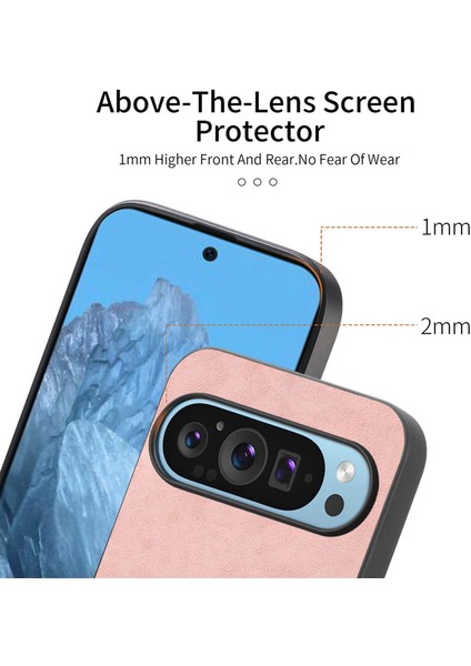 Google Pixel 9 Pro/pixel 9 Deri Arka Kılıf Magsafe Skin-Touch Telefon Kılıfı ile Uyumlu (Yurt Dışından)