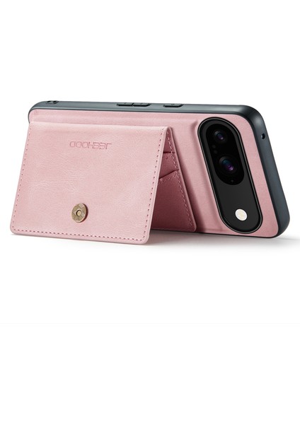 Google Pixel 9/pixel 9 Pro Kılıf Retro Deri + Tpu Telefon Kılıfı Çıkarılabilir Manyetik Kart Tutucu (Yurt Dışından) modelleri