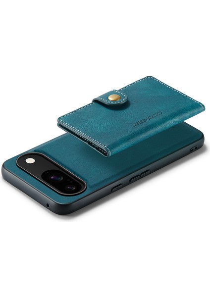 Google Pixel 9/pixel 9 Pro Kılıf Retro Deri + Tpu Telefon Kılıfı Çıkarılabilir Manyetik Kart Tutucu (Yurt Dışından)