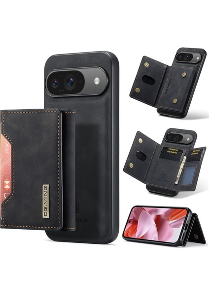 Google Pixel 9 Pro/ Pixel 9 Kılıfı Pu+Pc+Tpu Telefon Kılıfı Çıkarılabilir Cüzdan (Yurt Dışından)