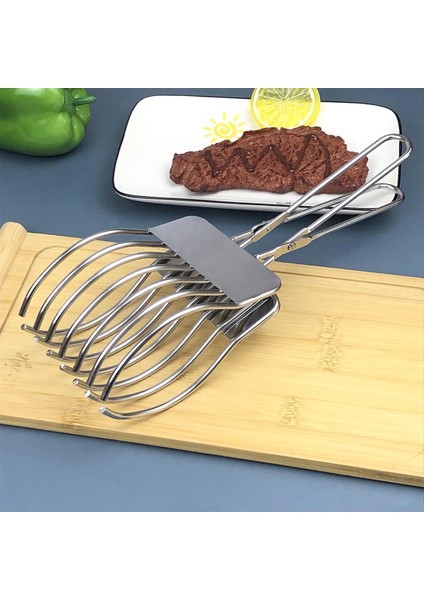 Paslanmaz Çelik Dilimleyici Jambon Ekmek Barbekü Bölücü Ekmek Klipsi Ev Açık Çok Işlevli Taşınabilir Barbekü Klipsi (Yurt Dışından) modelleri