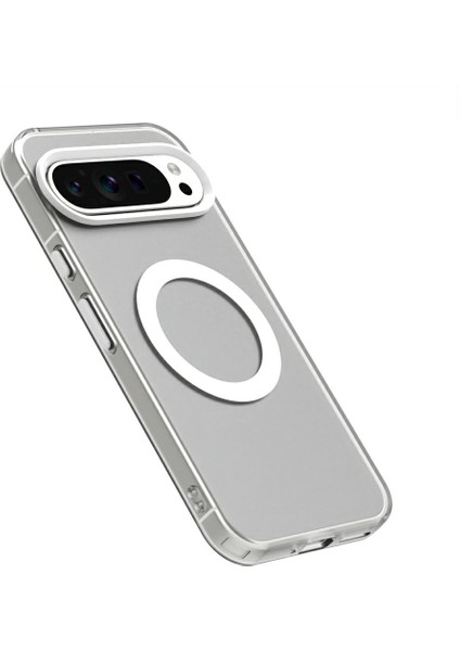 Google Pixel 9/ Pixel 9 Pro Kılıfı Için Magsafe Pc+Tpu+Pet Düşmeye Karşı Telefon Kılıfı ile Uyumlu (Yurt Dışından)