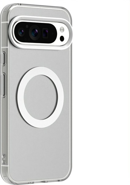 Google Pixel 9/ Pixel 9 Pro Kılıfı Için Magsafe Pc+Tpu+Pet Düşmeye Karşı Telefon Kılıfı ile Uyumlu (Yurt Dışından)