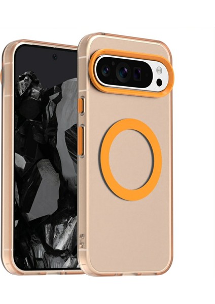 Google Pixel 9/ Pixel 9 Pro Kılıfı Için Magsafe Pc+Tpu+Pet Düşmeye Karşı Telefon Kılıfı ile Uyumlu (Yurt Dışından)